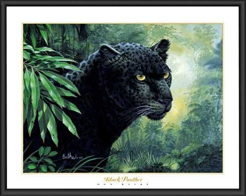 Wandbild: Schwarzer Panther