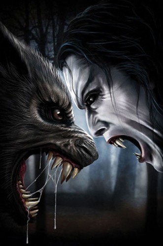 Wehrwolf und Vampir Poster 62x90 cm