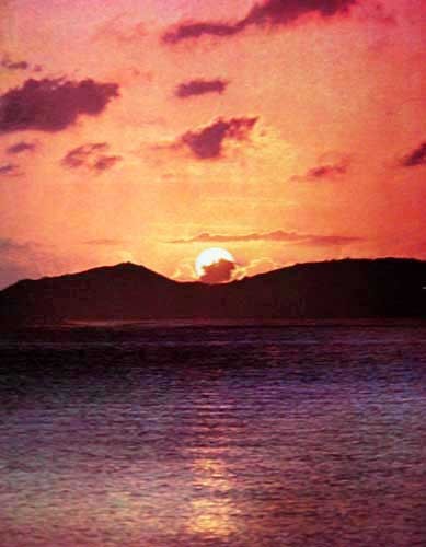 Sunset, Cinnamon Bay, St. John Virgin Island