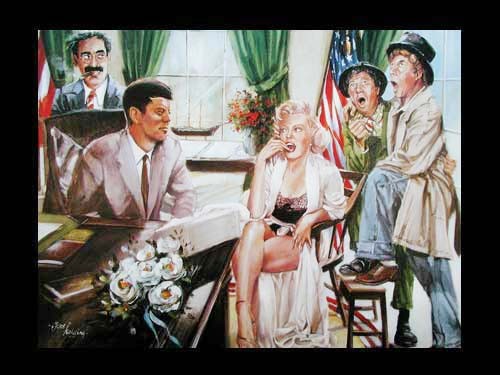Marilyn Monroe und J.F. Kennedy by Jens Kolding *