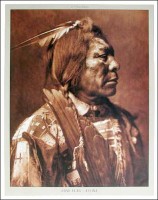 Poster 40x50 cm: Lone Flag- Atsina by (E. Curtis Collection) Poster 40x50 cm: Lone Flag- Atsina by (E. Curtis Collection)