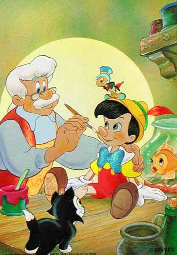 Pinnochio Postkarte 10x15 cm-