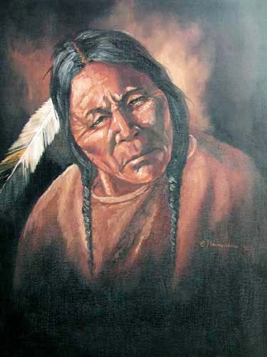 Indianer Portrait I by Vogtschmidt