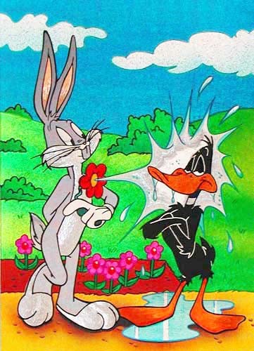 Looney Tunes: The Joke`s on Daffy Postkarte