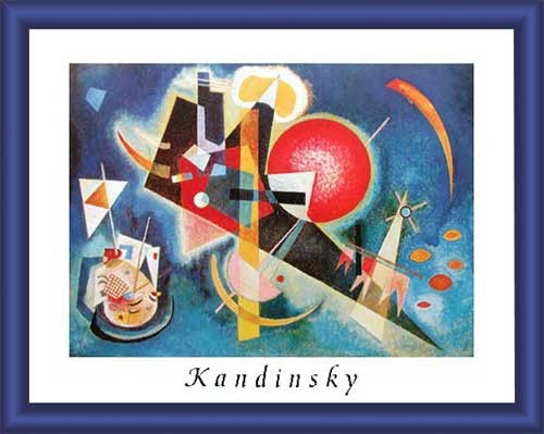 Wandbild " Im Blau 1925" von Wassily Kandinsky 65 x 80 cm 
