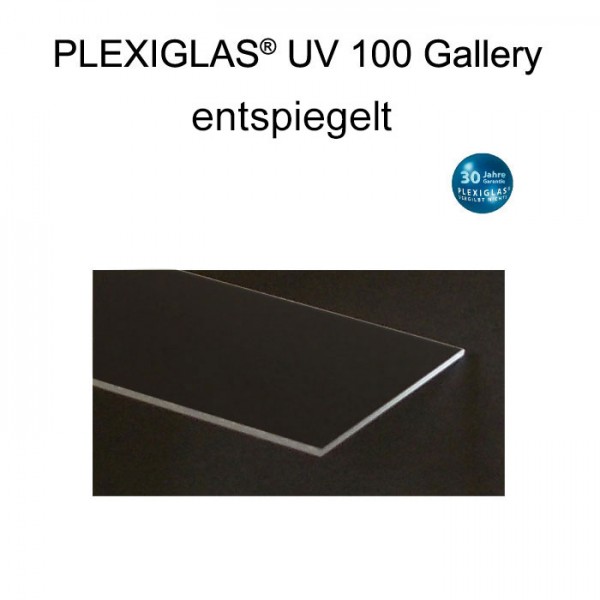 Plexiglas UV100 entspiegelt Standard Formate