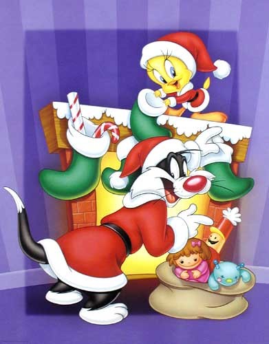 Tweety und Sylvester - Frohe Weihnachten Poster