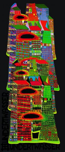 Godd morning city, Hundertwasser Poster