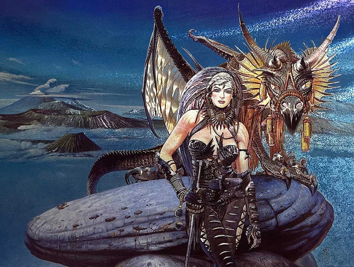 Die Drachenkönigin Alu Effekt Bild 16x21 kaufen | Fantastic Pictures