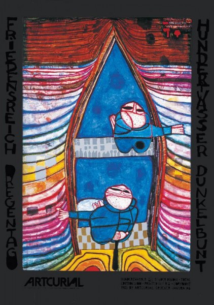 Tender Dinghi Hundertwasser Kunstdruck