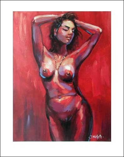 Akt in rot by J. Michelle *