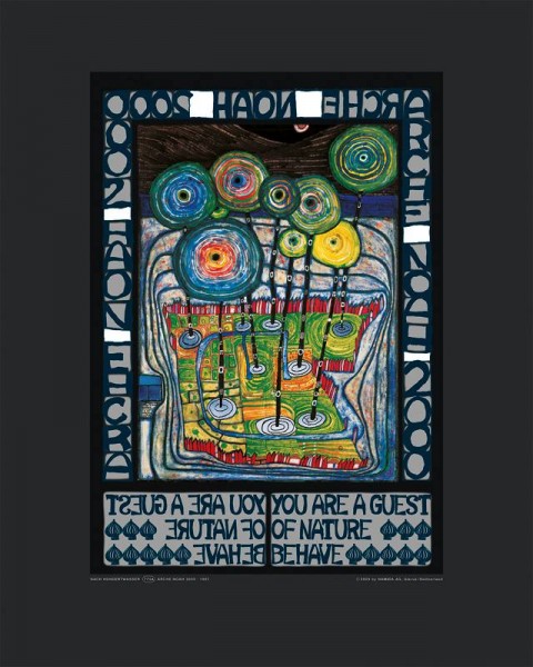 Arche Noah Hundertwasser Kunstdruck