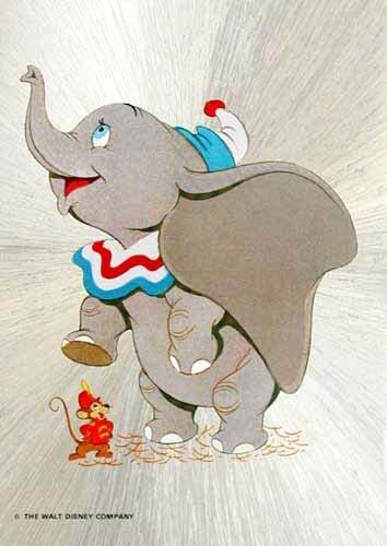 Dumbo, der fliegende Elefant Postkarte Bild