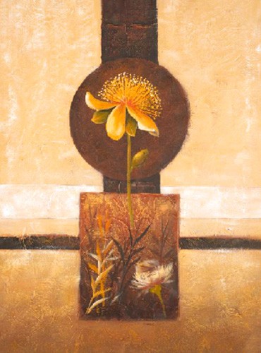 Blumen, Flor con Hojas Secas IV, S. Sauci