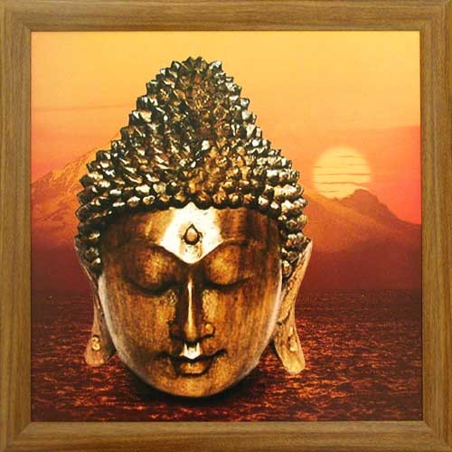 Buddha im Sonnenuntergang