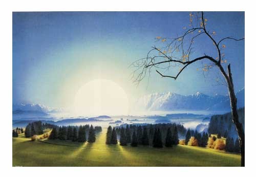 Kunstdruck 70x100 cm: Lichtung von Sahm Hans-Werner