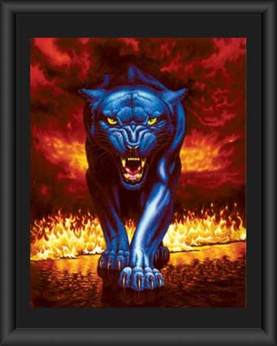 Wandbild Fire panther 50x60 cm