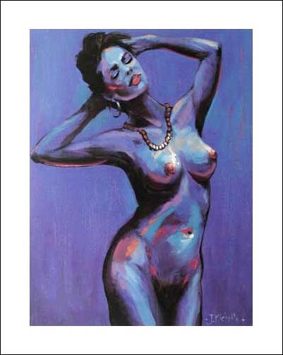 Akt in blau by J. Michelle *