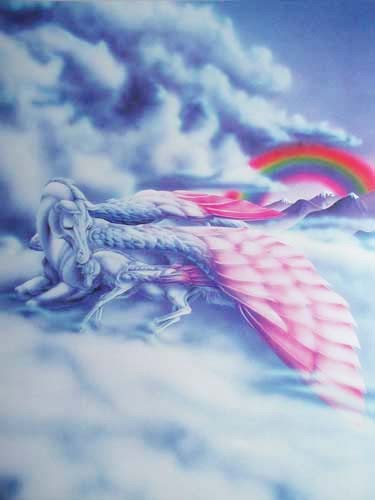 Pegasus und Regenbogen