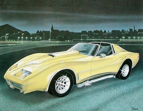 Corvette von Villieres Poster