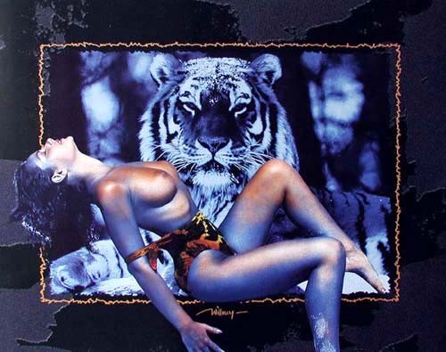 Mädchen und Tiger by Willney