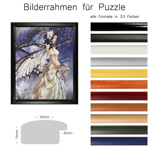 Bilderrahmen für Puzzle, Profil 35 mm aus MDF