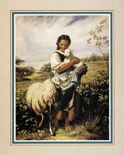 Girl and Sheep