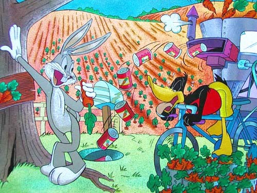 Looney Tunes: Tinned Carrots Postkarte 