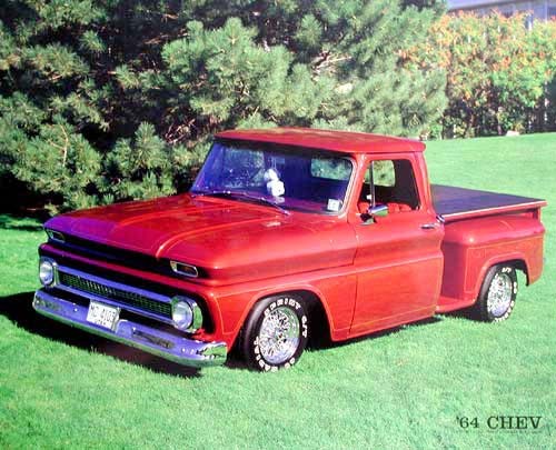 Chevrolet 1964 rot Poster 40x50 cm