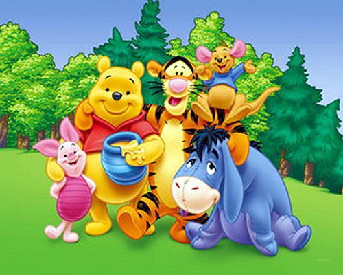 Winnie Puuh mit Honig Poster 40x50