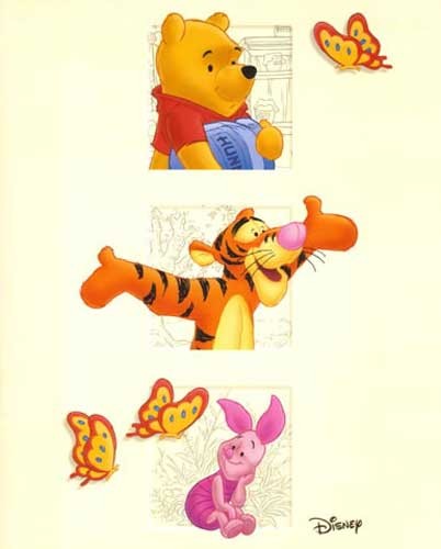 Winnie Puuh, Ferkel, Tigger Poster