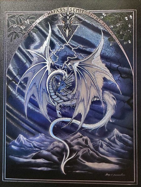white dragon dufex Alubild 16x21