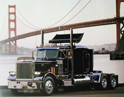 Peterbilt at Golden Gate by Richard Stockton