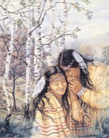 Indianerpärchen Poster Indianerpärchen Poster