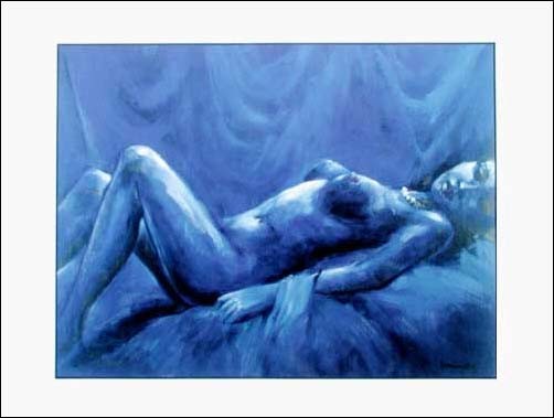 Akt in Blau III by Leonardo *