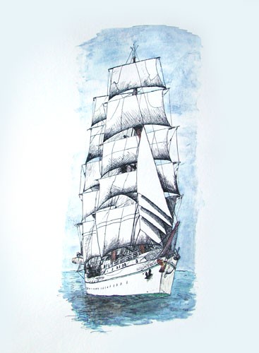 Forch Fock Poster/ Kunstdruck