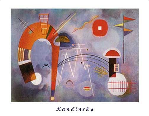 Kunstdruck, Offsetdruck 56x71 cm: Rond et Pointu von Kandinsky Wassily