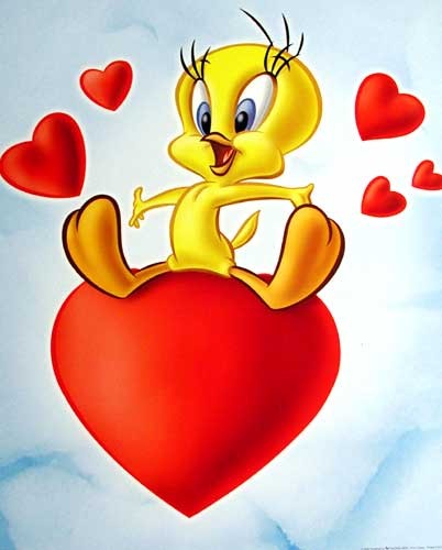 Tweety Heart Poster 40x50 cm