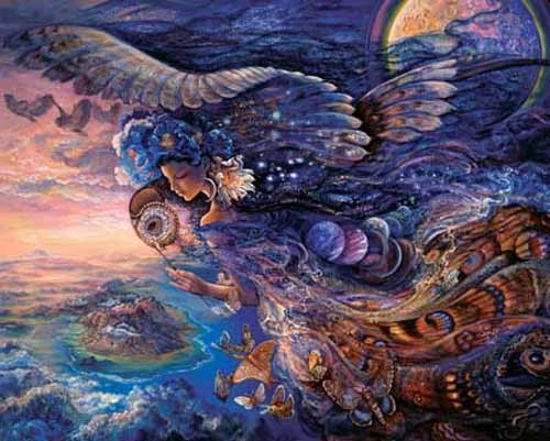 Fantasie, Queen of the Night, Josephine Wall - Dufex Aludruck 21x26 cm