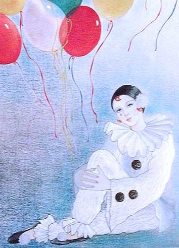 Pierrot und Luftballons