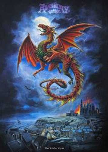 Poster Whitby Wyrm Drachenposter Alchemy 40x50 cm