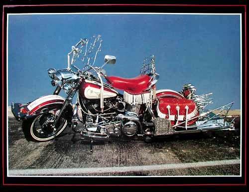 Roter Harley Davidson Poster