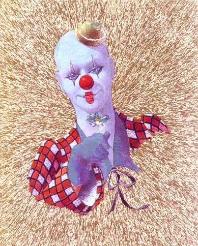 Clown mit Blume by Stephen Pearson