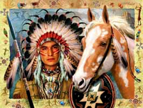 Indianer, Navajo Chief Alubild