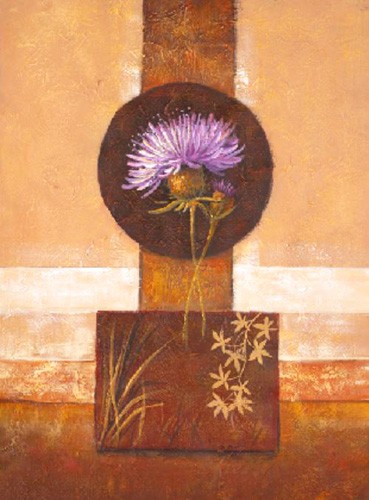 Blumen, Flor con Hojas Secas III, S. Sauci