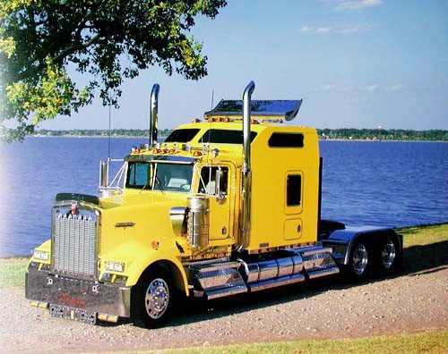 Yellow Kenworth by Richard Stockton