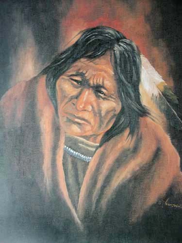 Indianer Potrait II by Vogtschmidt