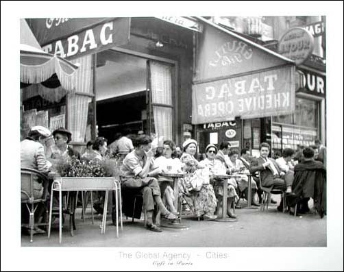 Paris Schwarzweiß Poster
