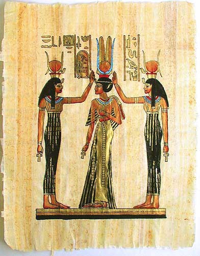 Hathor und Nefertari Papyrus