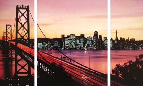 San Francisco Bridge Triptychon